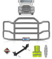 Grille Guard Large Chrome with Lights 2008+ International Prostar