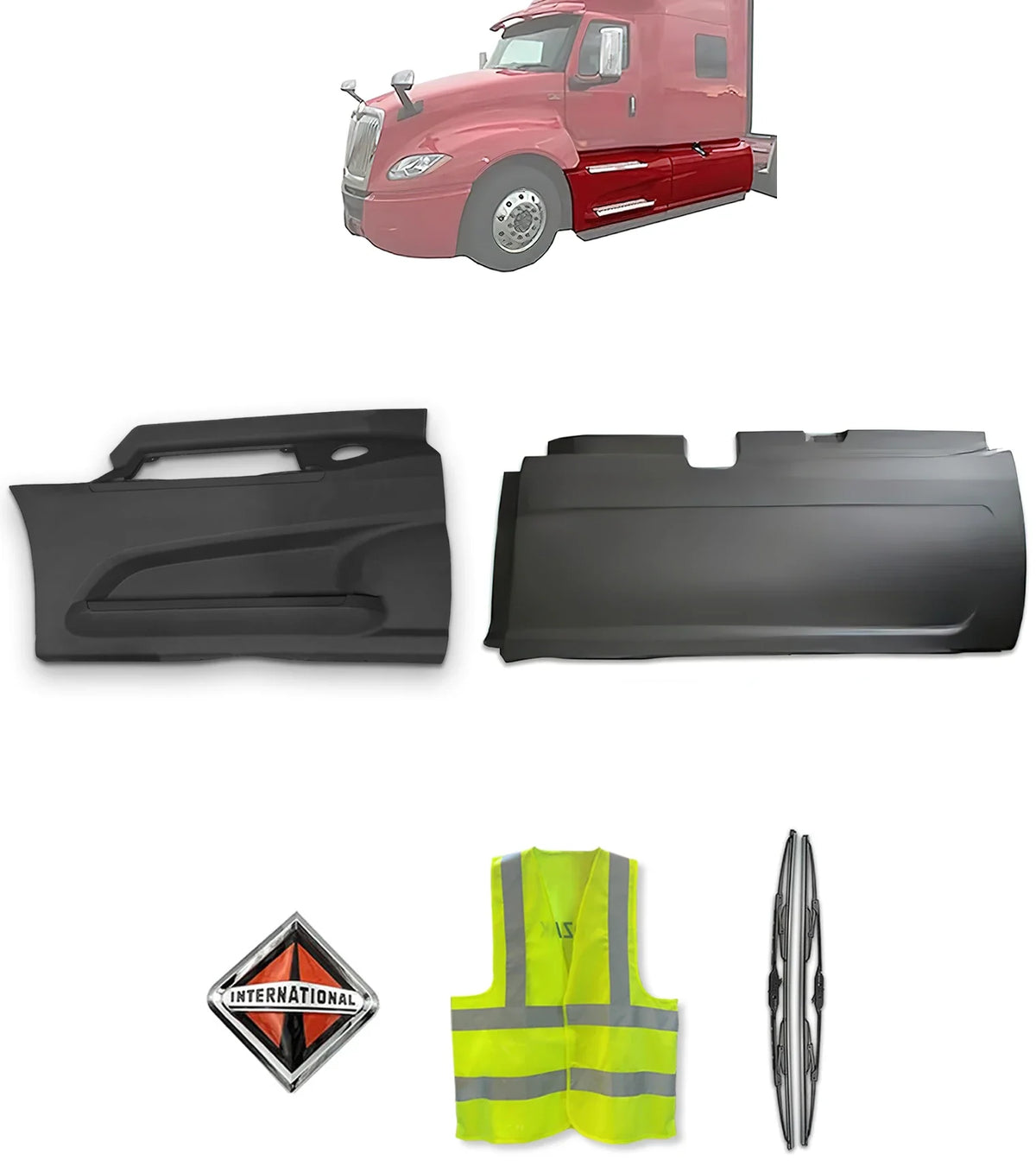Fairing Panels Front and Rear Driver International LT625