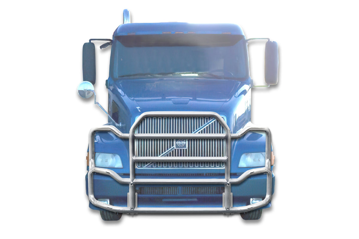 Grille Guard Large Chrome with Lights 1999-2003 Volvo VNL