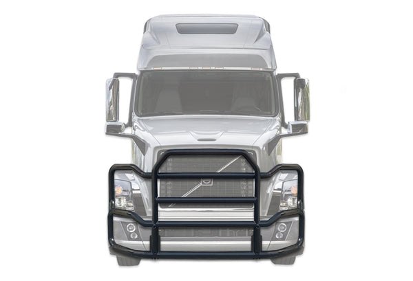 Grille Guard Large Black with Lights 2004-2017 Volvo VNL