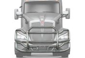 Front Grille Guard Large Chrome 2022+ Kenworth T680 No Fog