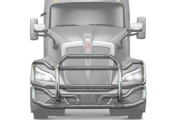 Front Grille Guard Large Chrome 2022+ Kenworth T680 No Fog