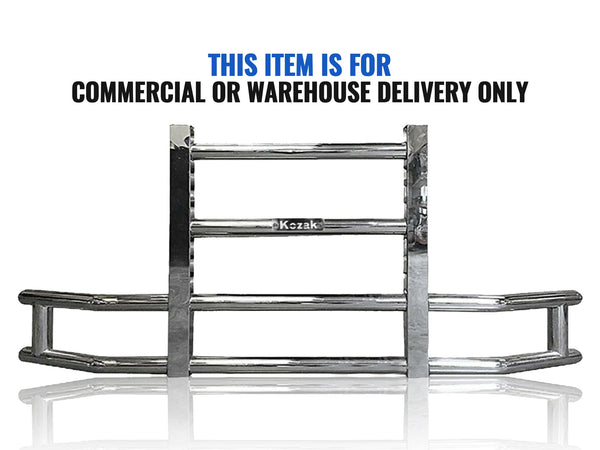 Front Grille Guard Chrome 2022+ Peterbilt 579 No Fog
