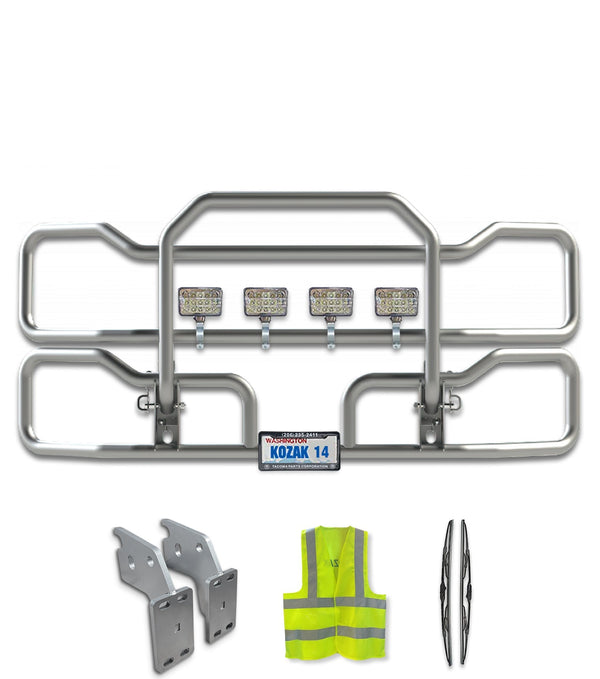 Grille Deer Guard Chrome (No Fog, only Steel Bumper) 2018+ Mack Anthem