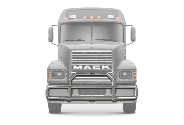 Grille Guard Front Chrome with Lights 2004+ Mack CH Set-Back