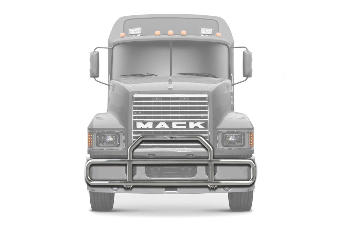 Grille Guard Front Chrome with Lights 1999-2003 Mack CH Set-Back