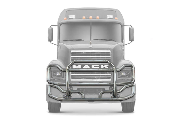 Front Grille Guard Large Chrome 1999-2003 Mack CH Set-Back