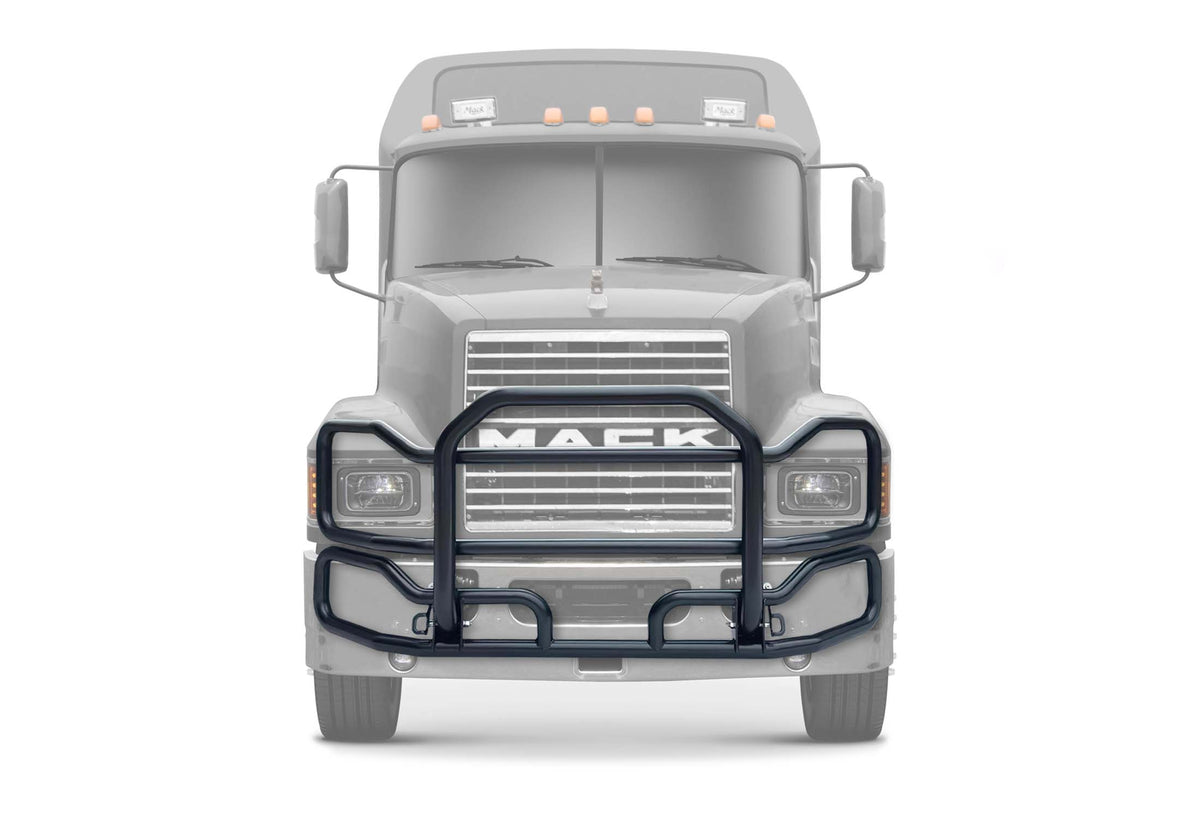 Front Grille Guard Large Black 2004+ Mack CH Set-Back