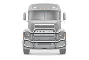 Grille Guard Large Chrome with Lights 2004+ Mack CH Set-Back