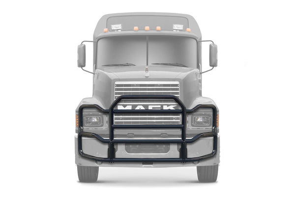 Grille Guard Large Black with Lights 2004+ Mack CH Set-Back