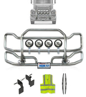 Front Grille Guard Large Chrome 1999-2003 Mack CH Set-Back