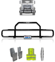 Grille Guard with Lights Black 2004+ Mack Granite GU713