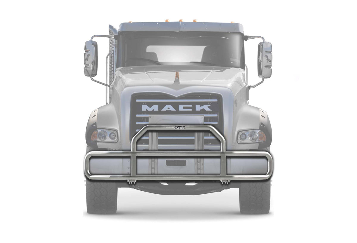 Grille Guard with Lights Chrome 2004+ Mack Granite GU713