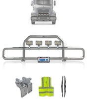 Grille Guard with Lights Chrome 2004-2017 Mack CX