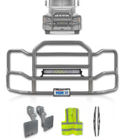 Grille Guard Large Chrome with Lights 1999-2003 Mack CH Set-Back