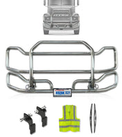 Front Grille Guard Large Chrome 2004+ Mack CH Set-Back