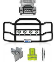 Grille Guard Large Black with Lights 2004-2017 Mack CX