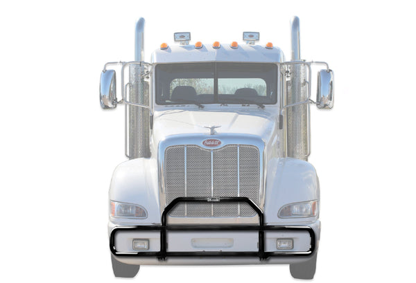 Front Grille Bumper Guard Black Peterbilt 386