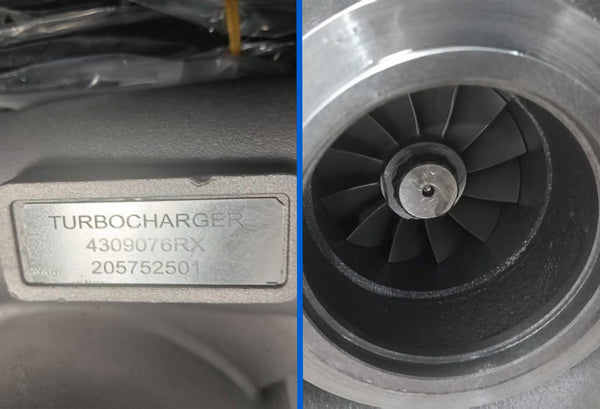 Turbo with actuator HE561V Turbocharger 4309076RX Cummins ISX Engine 2005-2013