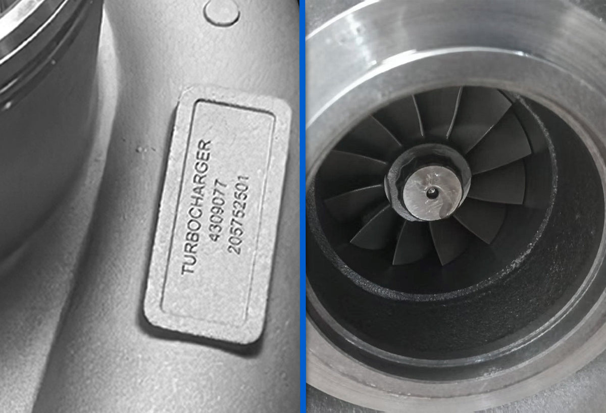 Turbo with actuator HE561V Turbocharger 4309077 Cummins ISX Holset Engine