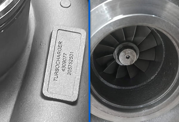 Turbo with actuator HE561V Turbocharger 4309077 Cummins ISX Holset Engine