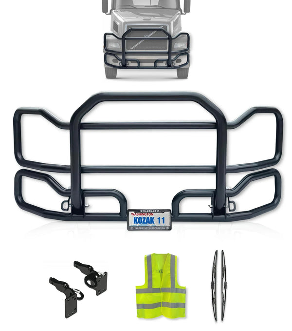 Front Grille Guard Large Black 1999-2003 Volvo VNL