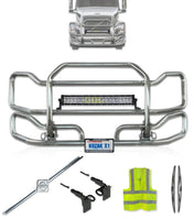 Front Grille Guard Large Chrome 2004-2017 Volvo VNL