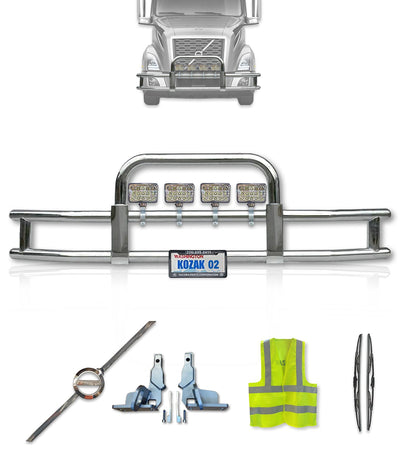 Front Grille Guard Square 2018+ Volvo VNL