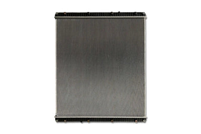 KOZAK Replacement Radiator (A0524936002) for Freightliner Cascadia 2008-2013; Century, Columbia 2008-2011; PLUS Logo, 2x22" Windshield Wipers, License Plate Frame, 2x Trailer Tail Lights and Vest