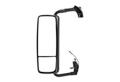 Compatible With VNL Door Mirror Power Heated Black with Arm - Driver Left Side, Arm Bracket, Logo Emblem, Wipers, KOZAK Vest (Fit: Volvo VNL 670 780 630 730 860, VNM 200 430 630, VNX 300)