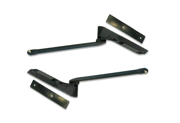 Volvo VNL Truck Door Mirror Chrome Power Heated with Arm Driver Left and Passenger Right Side with Volvo Logo, 2x 22" Windshield wipers, KOZAK Vest and Arm bracket set