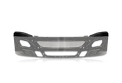 International Prostar Bumper black Corner Right and Left (Passenger and Driver Side) PLUS International Logo Emblem, 2x22" Windshield wipers and KOZAK Reflective Vest
