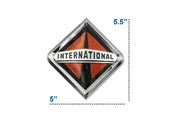 KOZAK International Semi Truck Accessories Front Hood Grille Emblem Logo 3550901C2 Prostar Durastar Lonestar Workstar Transtar for All Series - 2 Pieces