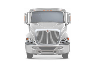 Kozak Chrome Projector Headlights LED Bar Turn Signal Set for International ProStar - Tacoma Parts Corporation