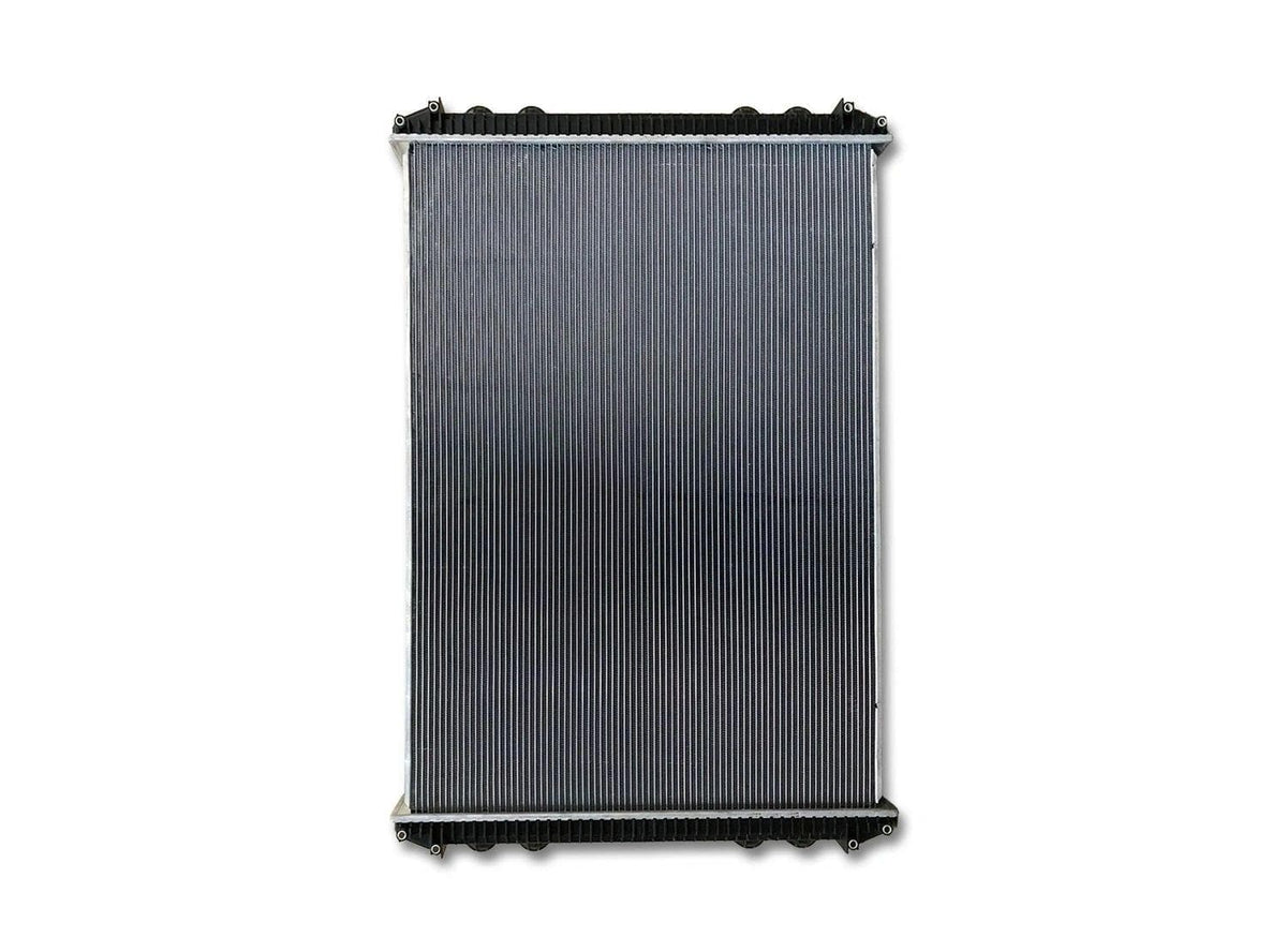 KOZAK Radiator (BHTU3692001) for Freightliner Century 2004-2007 Columbia 2003-2007 Series & others (check in description) PLUS Logo, Wipers, License Plate Frame, 2x Trailer Tail Lights and Vest