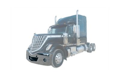 Kozak Chrome Replacement Bumper for International Lonestar Semi Trucks 2008+ PLUS International Emblem and 2x22" Windshield Wipers and KOZAK Reflective Vest