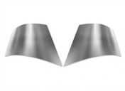 KOZAK Bumper End Corner Chrome Trim (Left Driver and Right Passenger Side) for International Prostar 2008-2015 PLUS International Logo and KOZAK Vest