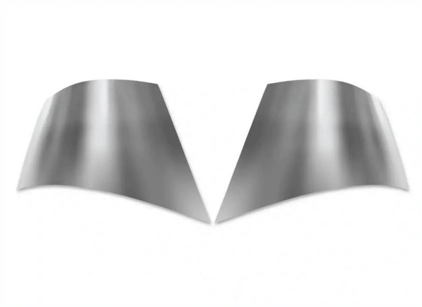 KOZAK Bumper End Corner Chrome Trim (Left Driver and Right Passenger Side) for International Prostar 2008-2015 PLUS International Logo and KOZAK Vest