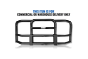 Full Front Black Bumper Grill Deer Brush Moose Guard - Square - For Peterbilt 386, 579 2013-2020, 579 2022+, 587