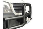 KOZAK 3-Inch Heavy Duty Round Bumper Grille Guard Compatible with Mercedes-Benz Sprinter Vans 2010 - 2013 PLUS your choice of LED lights, Mounting Brackets, License Plate Holder and Frame, KOZAK Vest