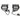Performance High Power Black Housing LED Projector Fog Light Lamp Pair Set for Peterbilt 579/578 & Kenworth T660 - Tacoma Parts Corporation