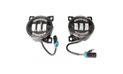 Performance High Power Black Housing LED Projector Fog Light Lamp Pair Set for Peterbilt 579/578 & Kenworth T660 - Tacoma Parts Corporation
