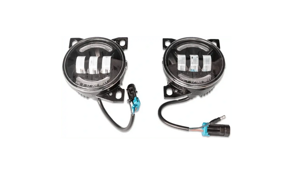 Kozak Performance High Power Black Housing LED Projector Fog Light Lamp Pair Set for Kenworth T660 & Peterbilt 579/578 - Tacoma Parts Corporation