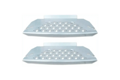 Aluminum Running Board Rear Step 2 pcs Compatible with Kenworth T660 T680 T700 Plus 2X 22 Windshield Wipers, Kenworth Logo, and KOZAK Reflective Vest