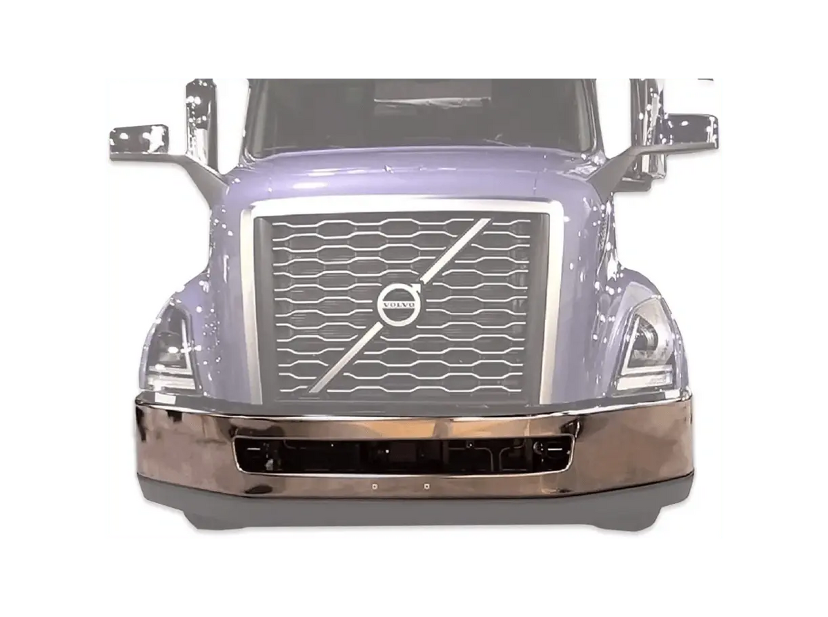 Kozak Aftermarket CLAD Bumper Without Fog Light Holes for Volvo VNL 2018+ - Tacoma Parts Corporation