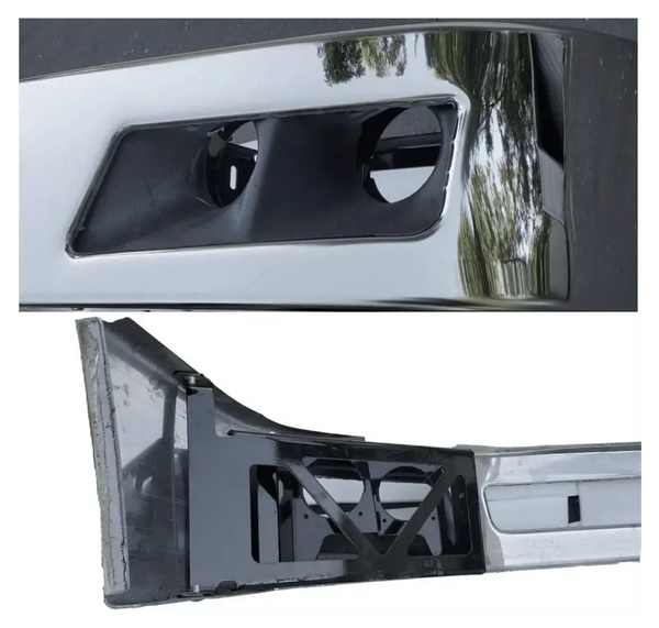 Kozak Aftermarket Chrome bumper with Fog Light Holes for Volvo VNL 2018+ - Tacoma Parts Corporation