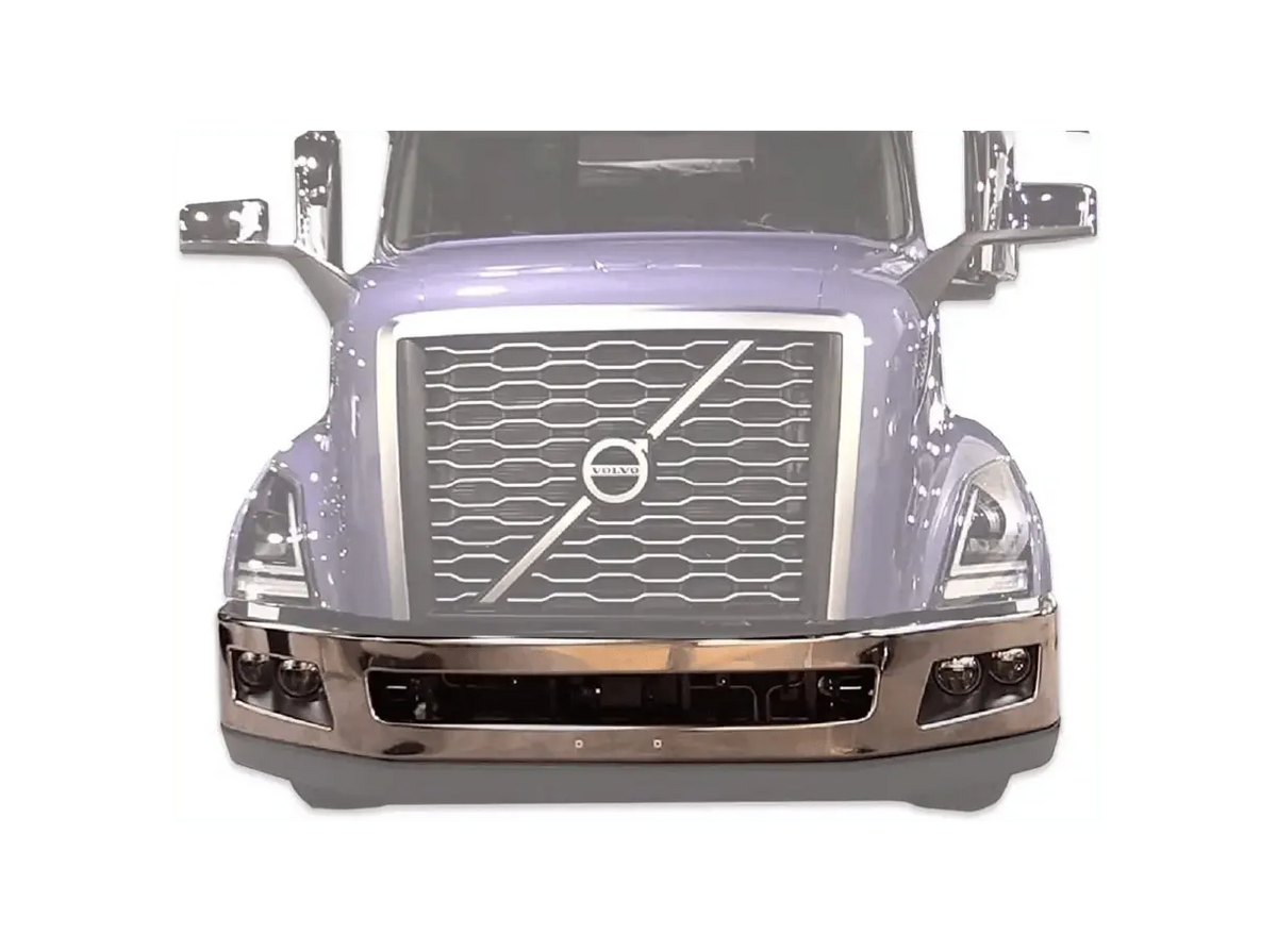 Kozak Aftermarket Chrome bumper with Fog Light Holes for Volvo VNL 2018+ - Tacoma Parts Corporation