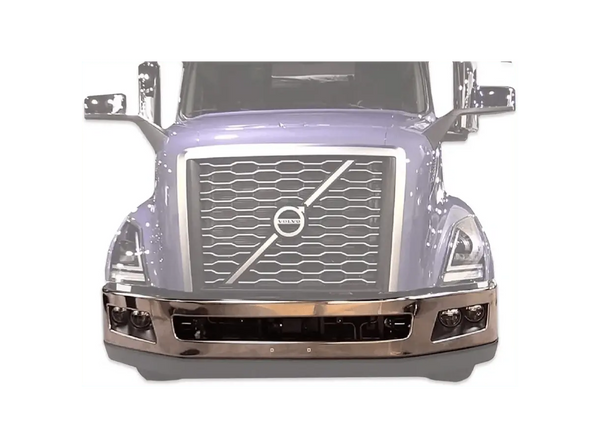 Kozak Aftermarket Chrome bumper with Fog Light Holes for Volvo VNL 2018+ - Tacoma Parts Corporation