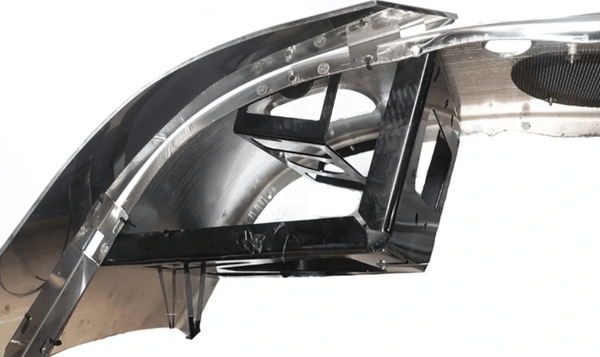 Stainless Steel Bumper with Fog Light Holes 14" for Freightliner Cascadia 2008-2017 - Tacoma Parts Corporation