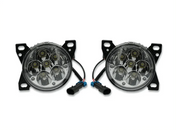 Performance High Power Chrome Housing LED Projector Fog Light Lamp Pair Set for Peterbilt 579/578 - Tacoma Parts Corporation